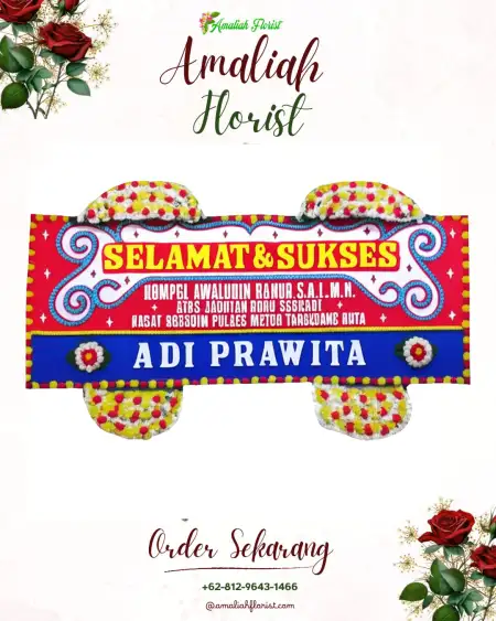 Papan Bunga Ucapan Selamat Seteluk